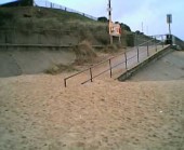 Gorleston Beach - Slipway at the southern end of the promenade